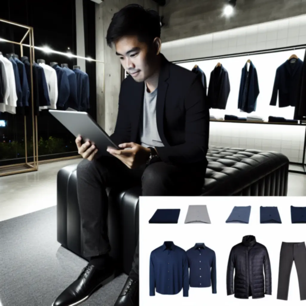 Overzicht van de moderne Heren Mode Hub webshop met herenkleding