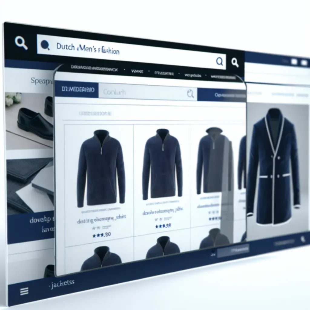 Zoekfunctionaliteit en filteropties op de Heren Mode Hub webshop