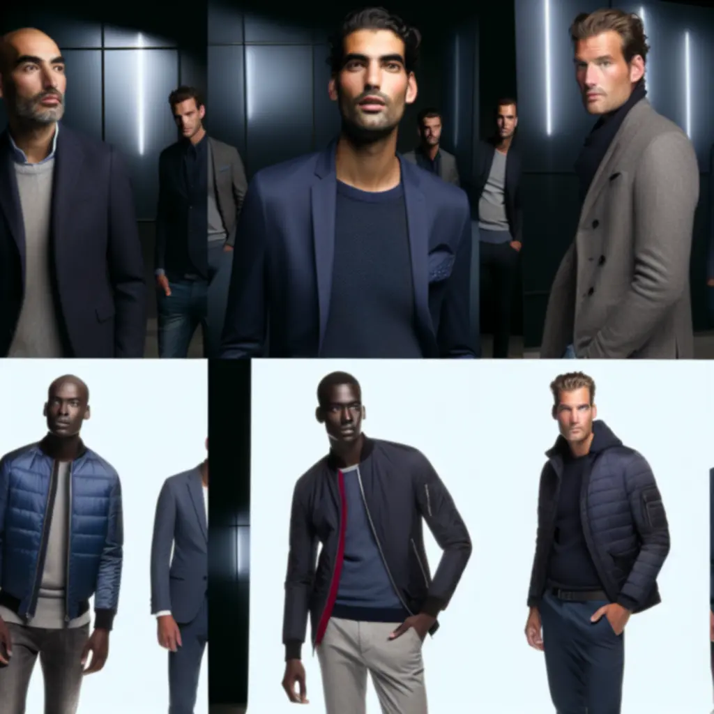 Moderne herenmode in een urban setting