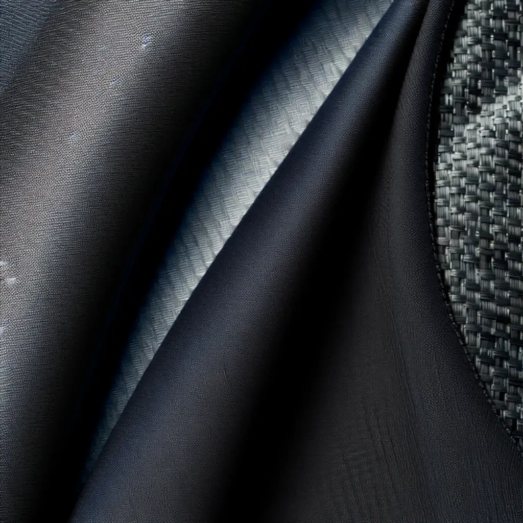 Detail van hoogwaardige stof van een herenjack