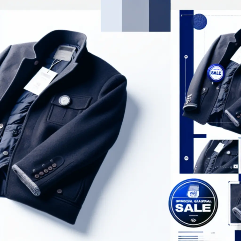 Promobanner met urban herenjack in donker kleurpalet